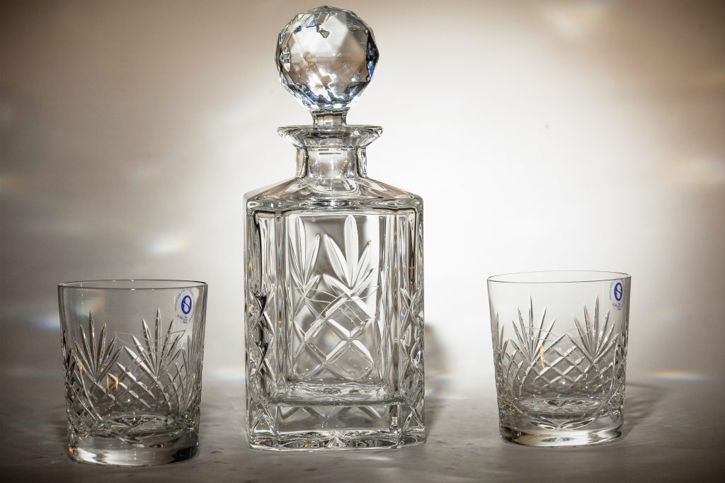 Crystal Decanter and Tumbler Gift Set