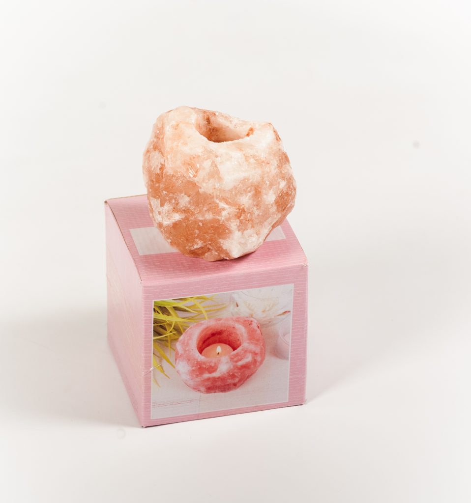 Himalayan Salt Candle Holder (single)