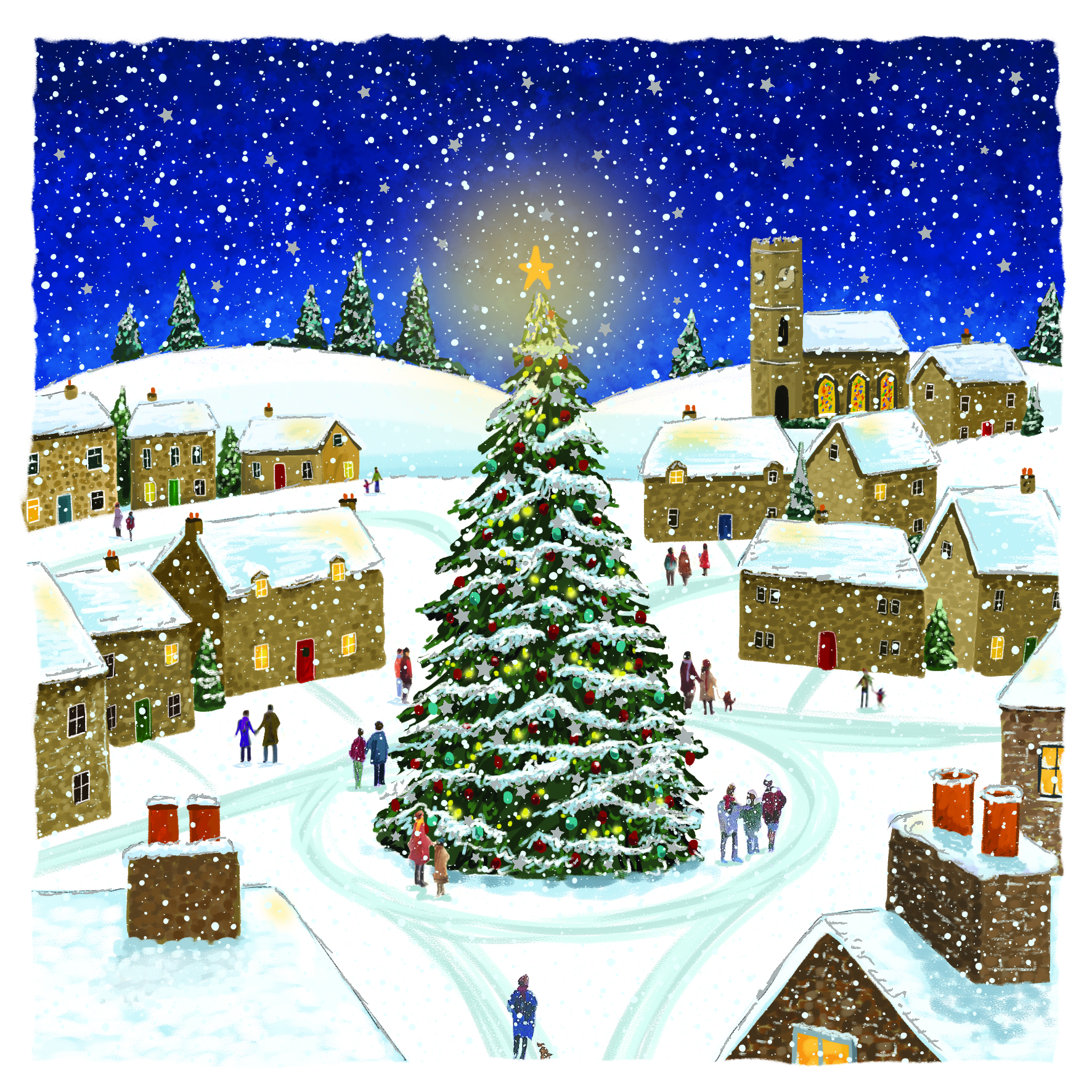 The Village Tree Card
